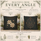 Gardenia Botanical Studies Faux Suede Pillow, Vintage Floral Home Decor (Cover or Insert)