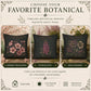 Pink Dogwood Botanical Studies Faux Suede Pillow, Vintage Floral Home Decor (Cover or Insert)