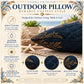 Blue Heron Pillow, Indoor Faux Suede or Outdoor Coastal Bird Decor
