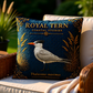 Royal Tern Coastal Pillow, Nautical Throw Pillow, Navy Coastal Cushion, Beach House & Lake House Decor, Coastal Grandma Style